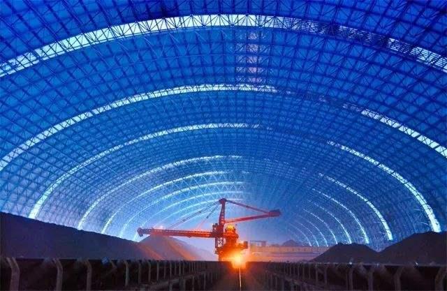 德阳亿优钢构工程师为您解析原料场封闭技术的特点和类型